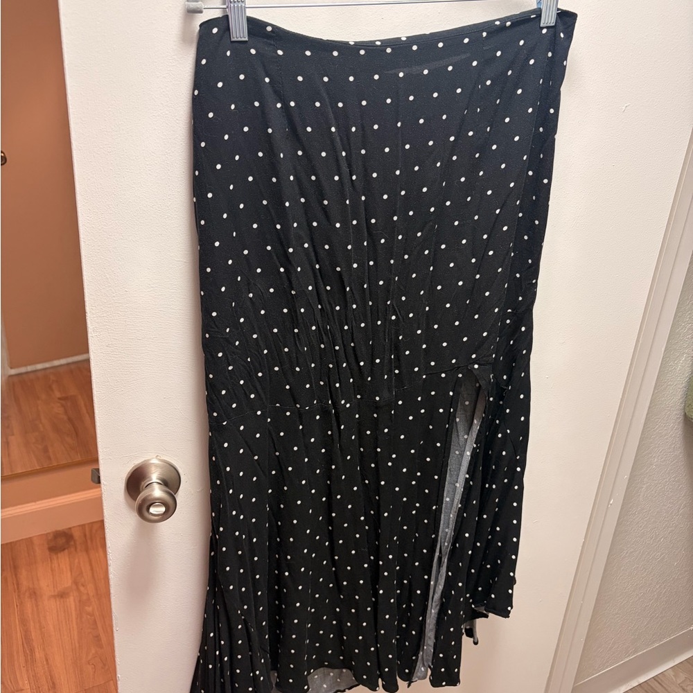 Cotton On Black and White Asymmetrical Skirt